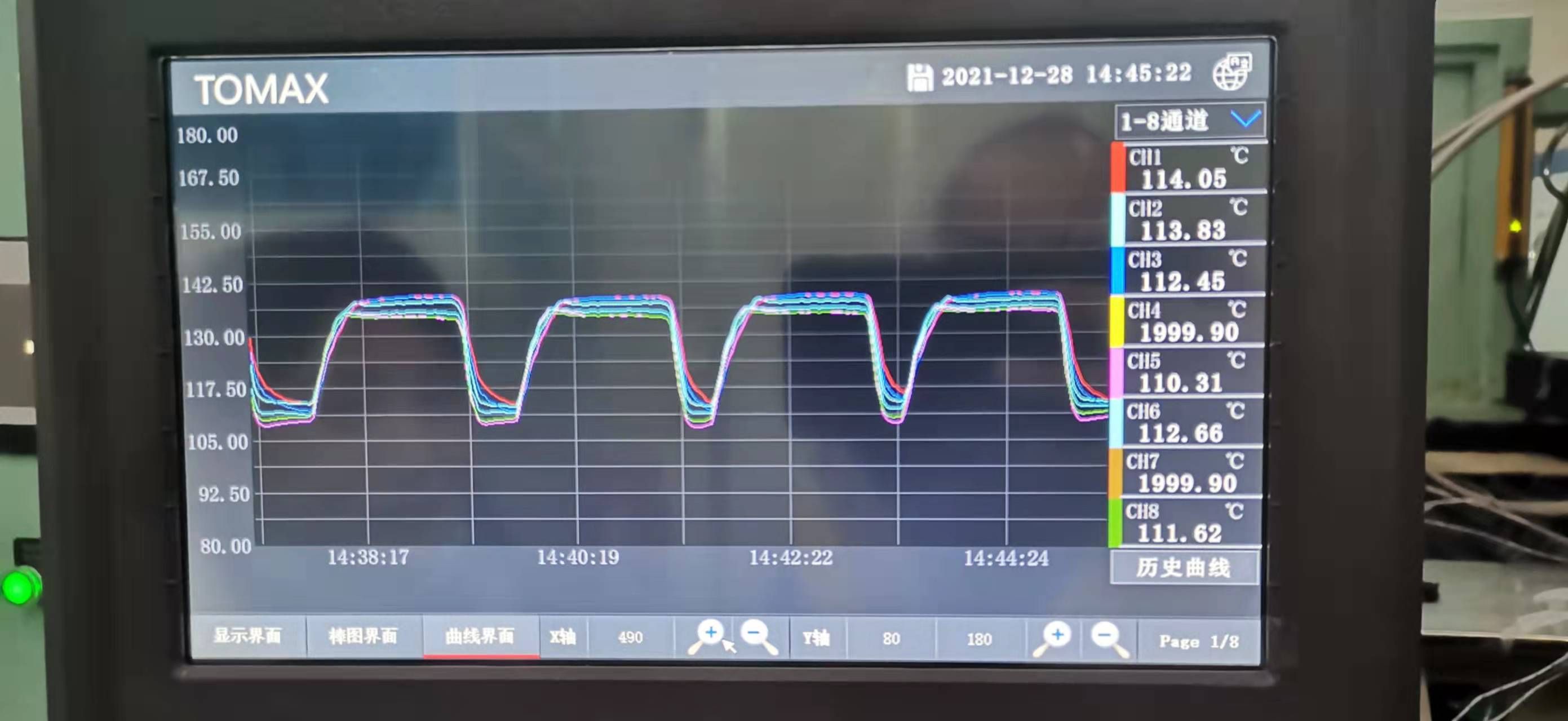 MCRM-08B應(yīng)用于硅膠成型，實(shí)現(xiàn)140℃恒溫并急冷急熱溫控。